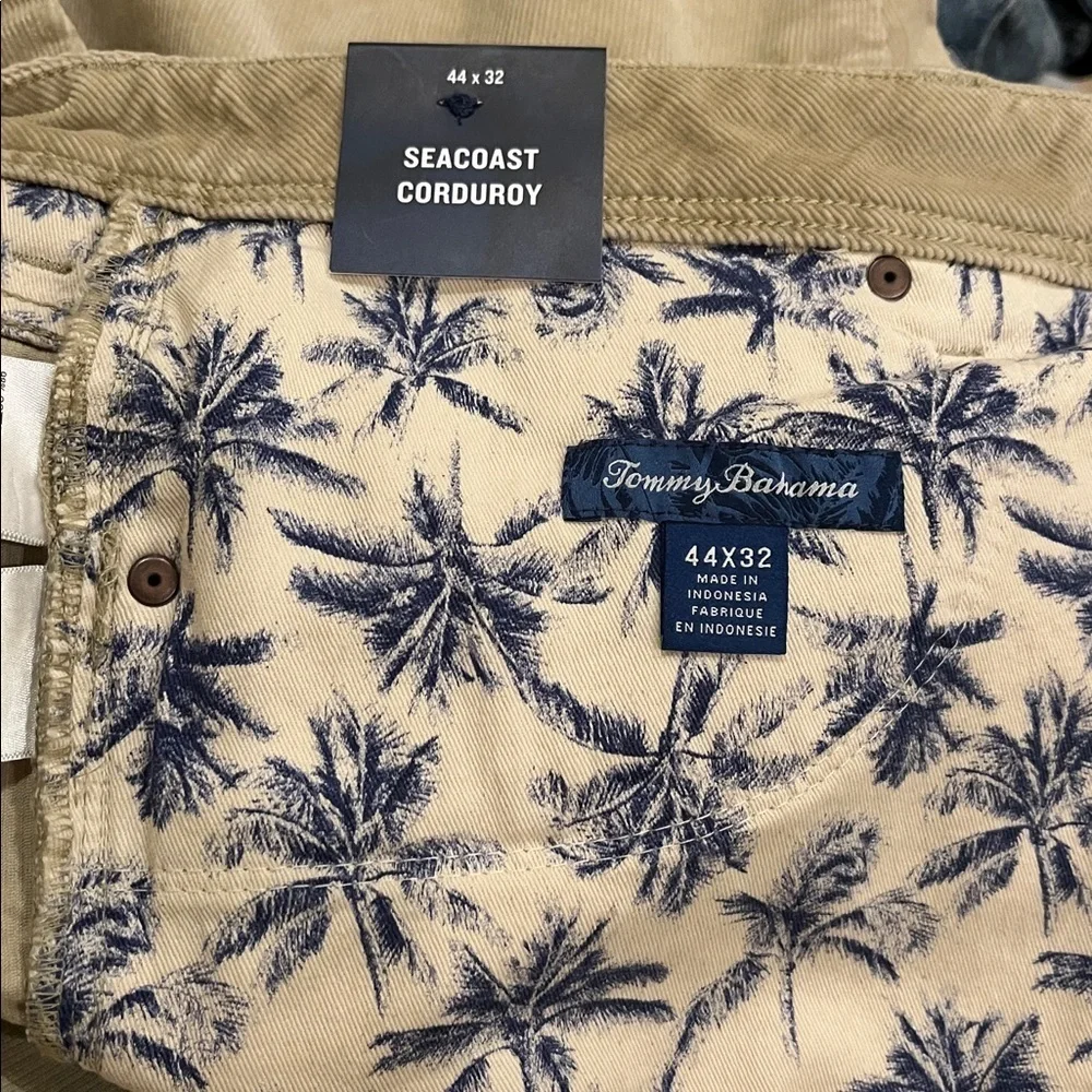 Tommy Bahama Indigo Palms Corduroy Pants Khaki Size XXL